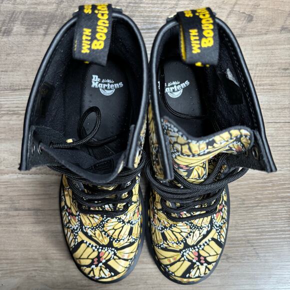 Dr. Martens 1460 Butterfly Print Suede Boots — Women’s US 7 / EU 38 New - Picture 9 of 10